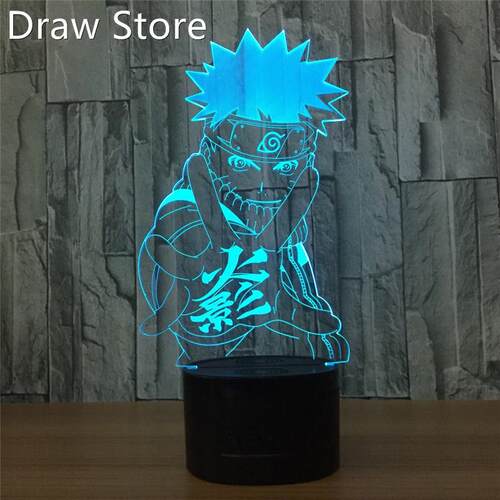 3D Lamp Anime Naruto Sasuke LED Night Light Action Figure 7