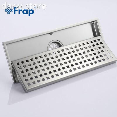 Frap Sim ple S1tyle Grid Fl0oor drain 3c*11Retangle Stainles