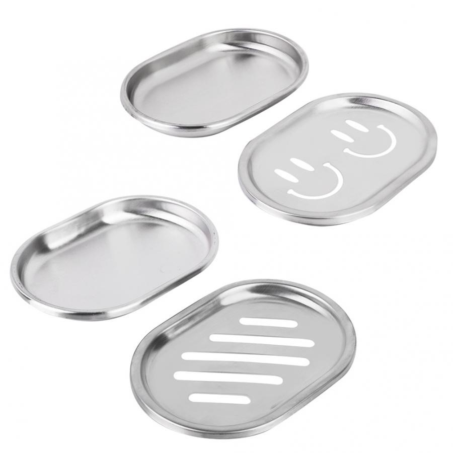 Stainless Steel Double Layer Soap Dish Soap Case Holder Cont