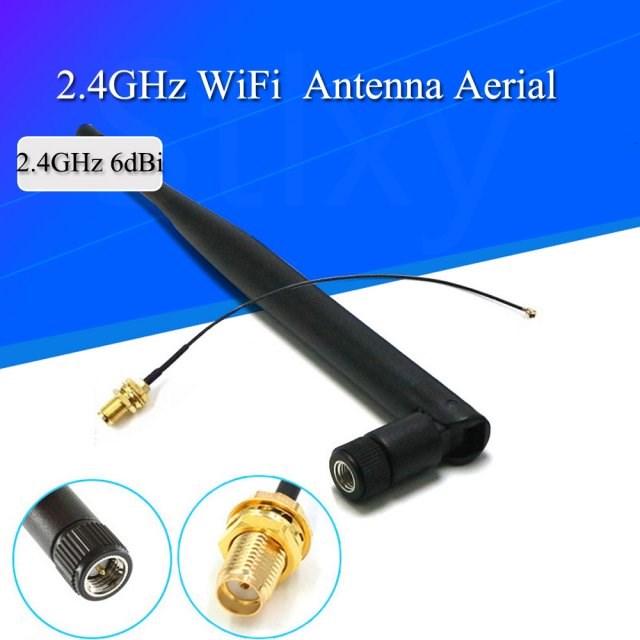 1 set 6dBi 2.4GHz 5GHz Dual Band WiFi SMA antenna + 1x15cm U