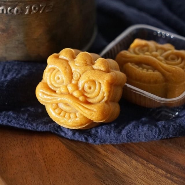 New DIY 3D Mooncake Mold 50g/75g National Tide Style Lion Pa