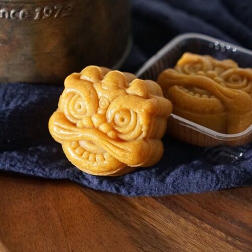 New DIY 3D Mooncake Mold 50g/75g National Tide Style Lion Pa