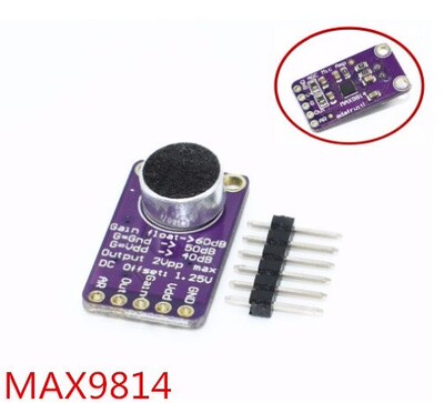 10PCS Electret Microphone Amplifier Stable MAX9814 module Au