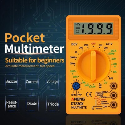 Digital Multimeter Multimeter Voltmeter Ammeter Ohmmeter Dis