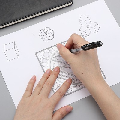 Kaleidoscope Geometric Multifunctional Fast Drawing Measurin