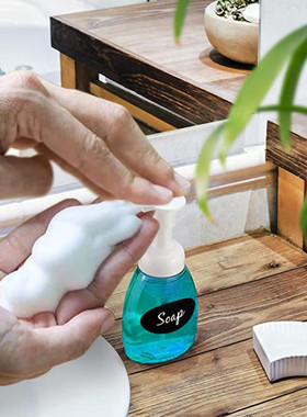 3 soap dispenser 3 label sticker 1 pen Bottled Soap Dispense