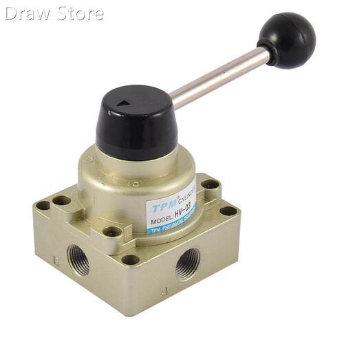 Pneumatic 3 Positions 4 Ports 3/8BSP HV-03 Hand Operated Lev