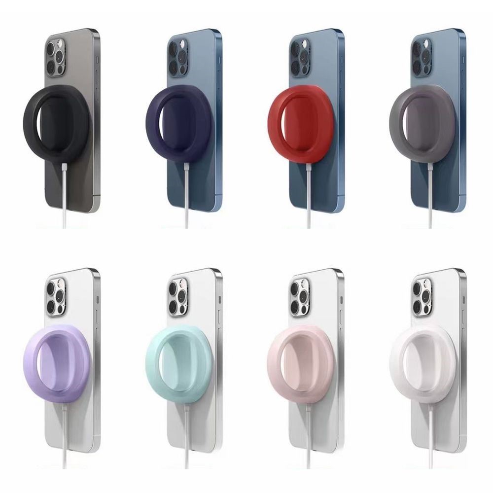 Soft Silicone Wireless Safe Charger Ring Holder Stand For Mo