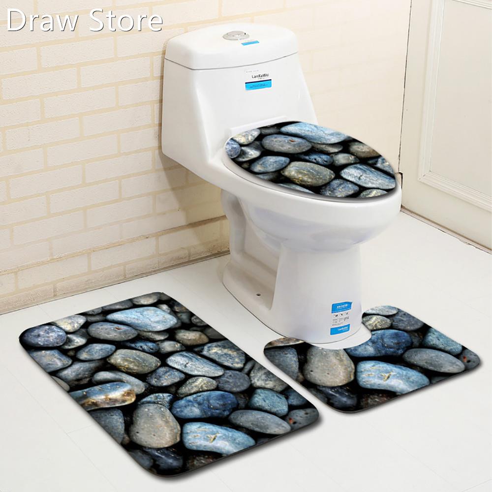 Bathroom Carpet Dywaniki Lazienkow Tappeti Bagno 3Pcs Non-Sl