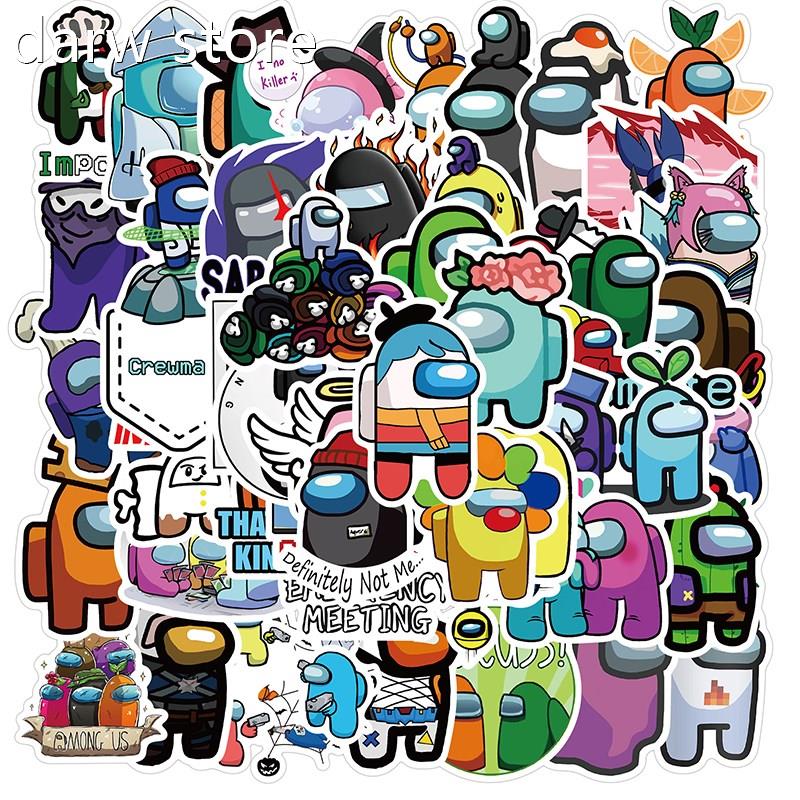 102PCS Game Among UsSticker Lapto p 1MobielePhone Skatboar d