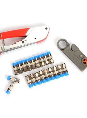 Coaxial Cable Crimping Tool Wire Stripper F Connector Networ
