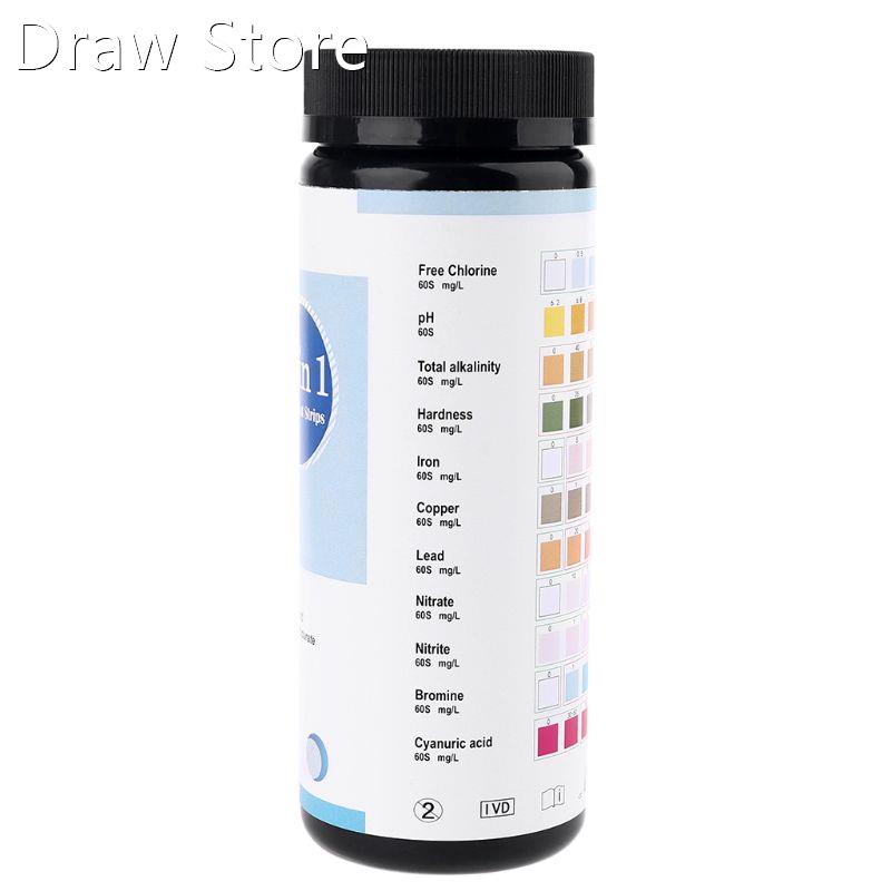 11 in 1 Water Test Strips Pool Pond Tap Aquarium Drinking Wa