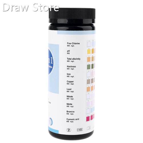 11 in 1 Water Test Strips Pool Pond Tap Aquarium Drinking Wa