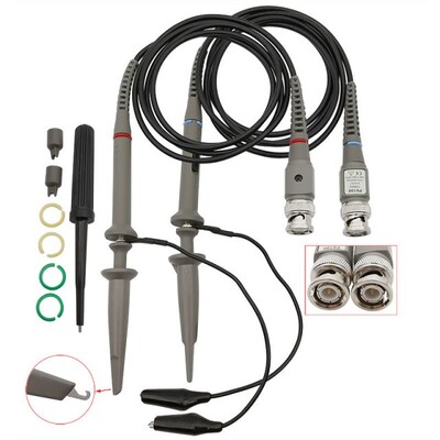 2Pcs/lot BNC Oscilloscope Probe P6100 100MHz 1X 10X Analyzer