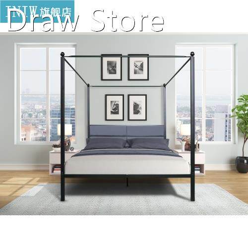 Iron Bed Frame Simple Modern Bedroom Dormitory Single Double