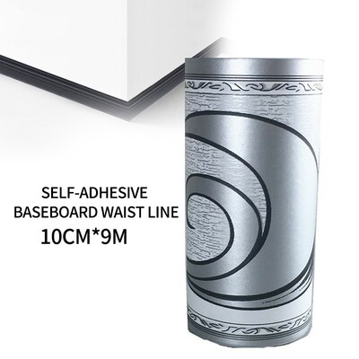10cm Antibacterial Tile Stickers Self Adhesive Wall Skirting