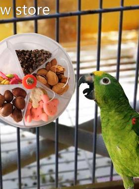Parrot eeer DeFvice Forag1ing Tosy Bird Bite Tdoy Wheel Shap