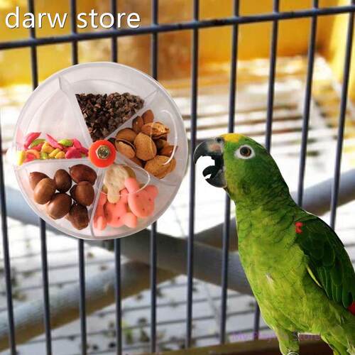 Parrot eeer DeFvice Forag1ing Tosy Bird Bite Tdoy Wheel Shap