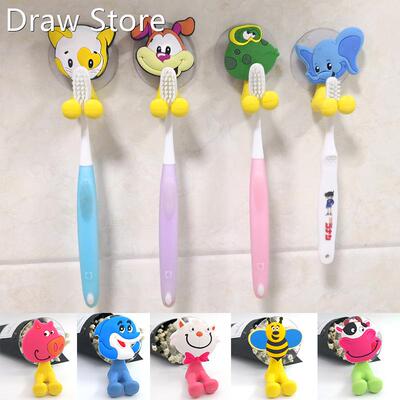 1PC Wall Mounted Heavy Duty Suction Cup Antibacterial Toothb