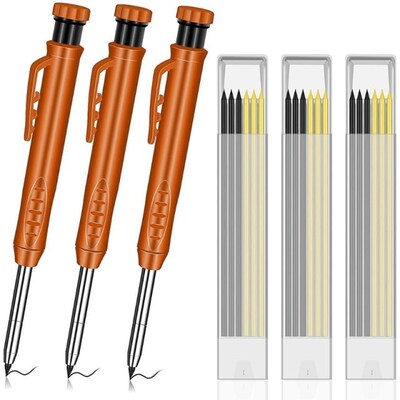 Solid Carpenter Pencils with Refills Gifts for builders Bric