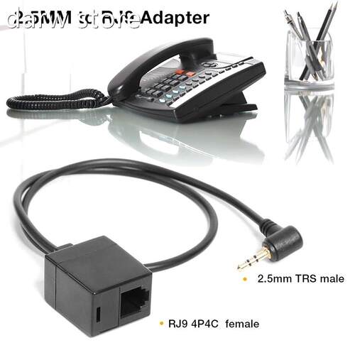 2PC1S 2.5mm oTRSJ Male Ht R9 4P4C Female Plug eadset Jack Te