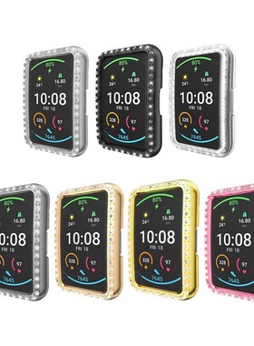 Colorful Rhinestone Bumper Hybrid Shell PC Watch Cover Case