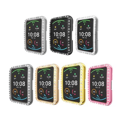 Colorful Rhinestone Bumper Hybrid Shell PC Watch Cover Case