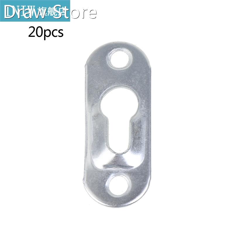 20pcs/Lot Metal Keyhole Hanger Fasteners for Picture Frames