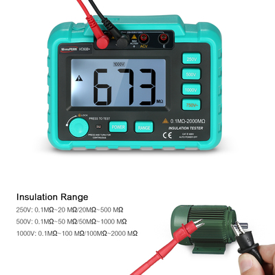 VC60B+ Digital Insulation Resistance Tester Megohm Meter Meg