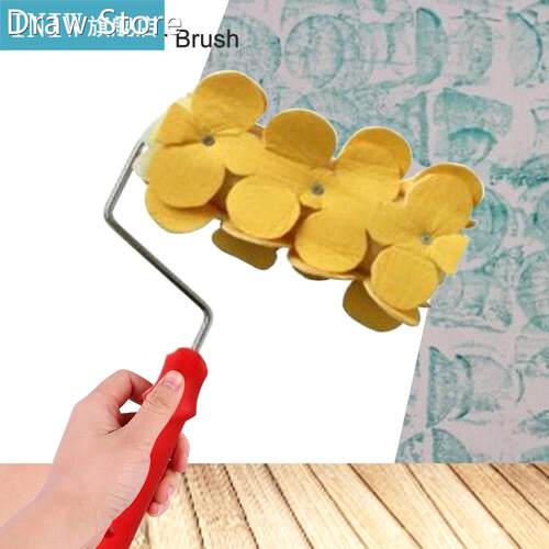 7 Inch Roller Brush Embossing Brush Sleeve Handle Roller Irr