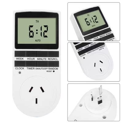Digital Timer Socket Switch AU Plug 240V Automation Power Ti