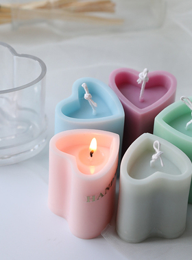New DIY Candle Moulds Heart-Shaped Candle Mold Pillar Candle