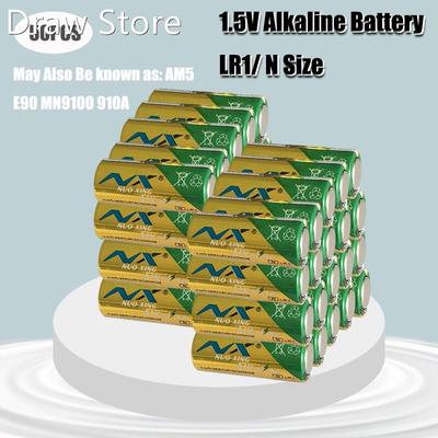 50PCS N Size batteries LR1 AM5 E90 AM5 MN9100 1.5V Alkaline