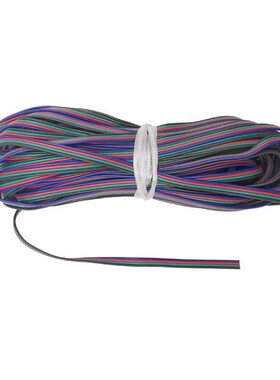 10 Meters 4 Color 22AWG 4Pin Electric Wire PVC Insulated Ext