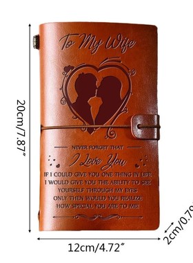 Elegant Handcrafted Diary Notebook Engraved Leather Journal