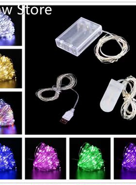 1m/2m/3m/5m/10m Fairy String Lights Led USB Outdoor Battery