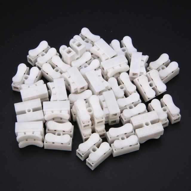 30pcs lot 2 Pins Electrical Cable Connectors CH2 Quick Splic