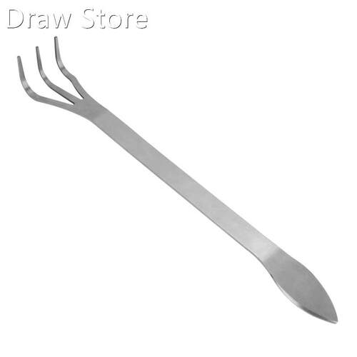 Bonsai Tools 3-Prong Stainless Steel Root Rake Kit with Ergo