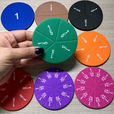 1 Set EVA Round Shaped Fractions Demonstrator Instrument Mon