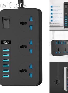 Power Strip with USB with 3 Outlets 6 USB Charger, Multifunc