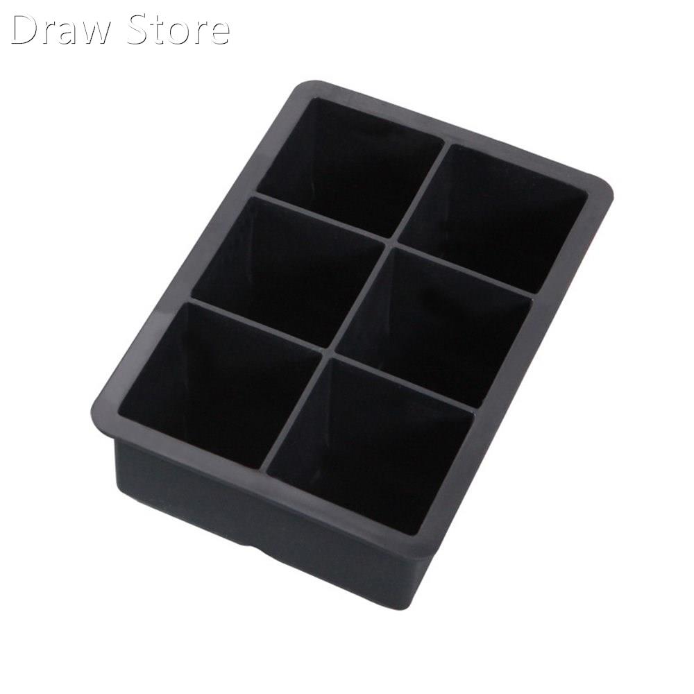 *6 Big Grids CubeSilicone Ice Cube Square Tray Mold Mould S