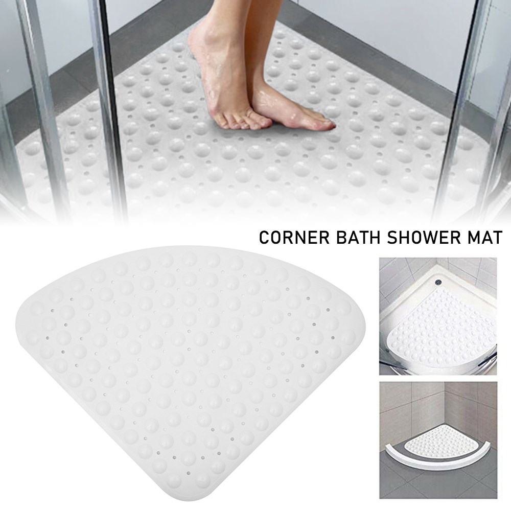54x54cm Bathroom Anti-Slip Mat Rubber Suction Shower Mat Foo
