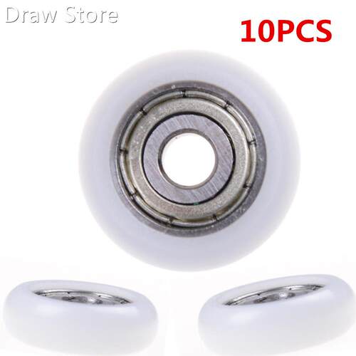 Hot! 10pcs 5*21.5*7mm Carbon Steel Bearing Pulley Wheels Emb