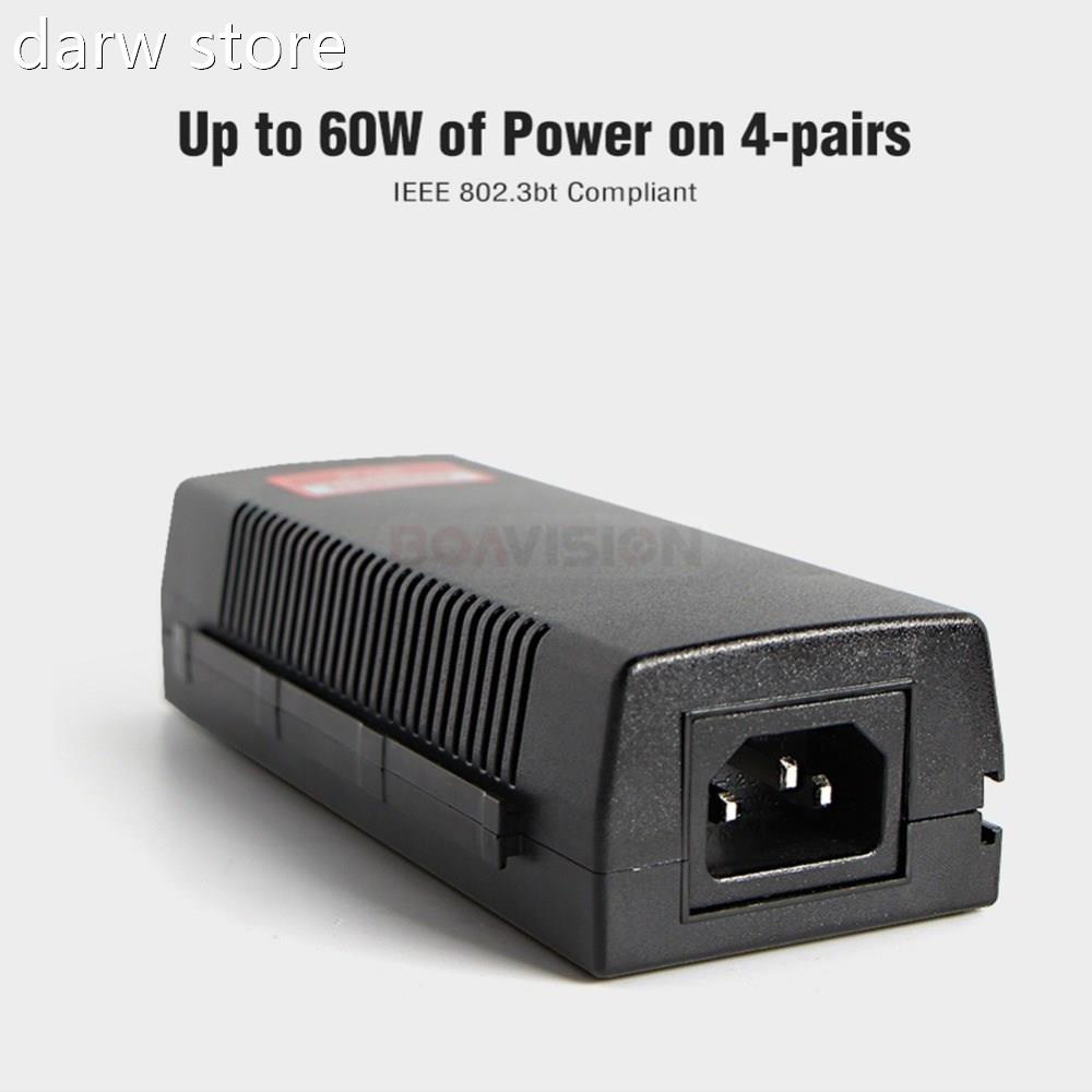 1000Mbps Giabt 60CW Hi P1owger POE Injector ompatible iIEEE8