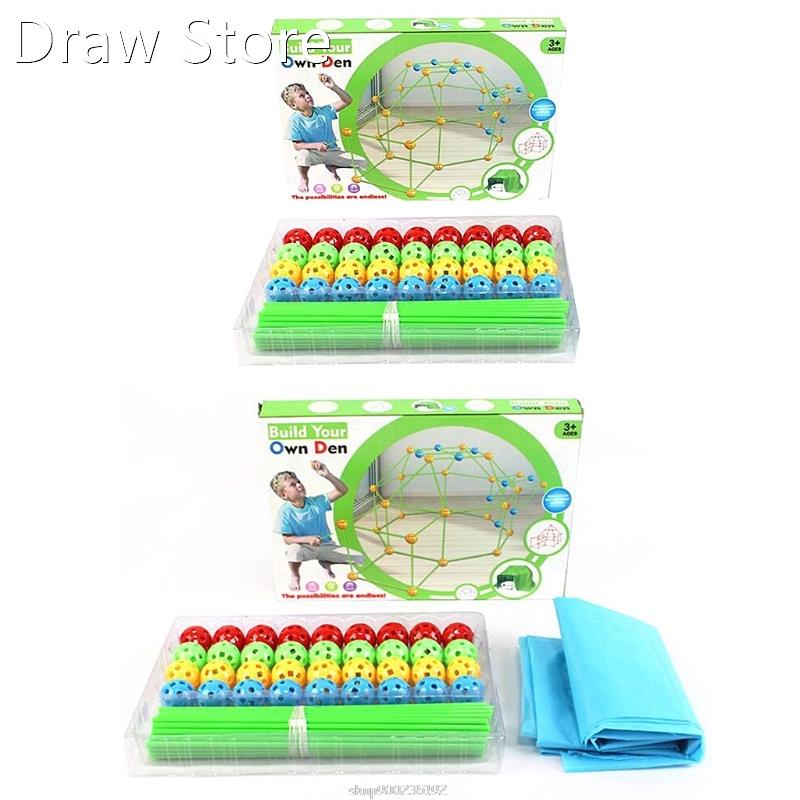 Kids Construction 适用于t Building Castles Tunnels Tents Kit