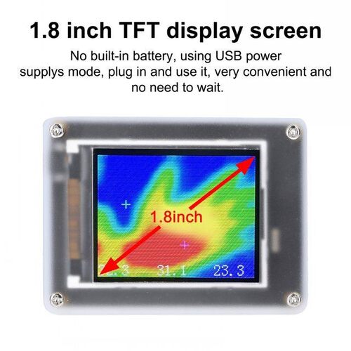 Infrared Thermal Imager MLX90640 USB Power Supplys 1.8 Inch