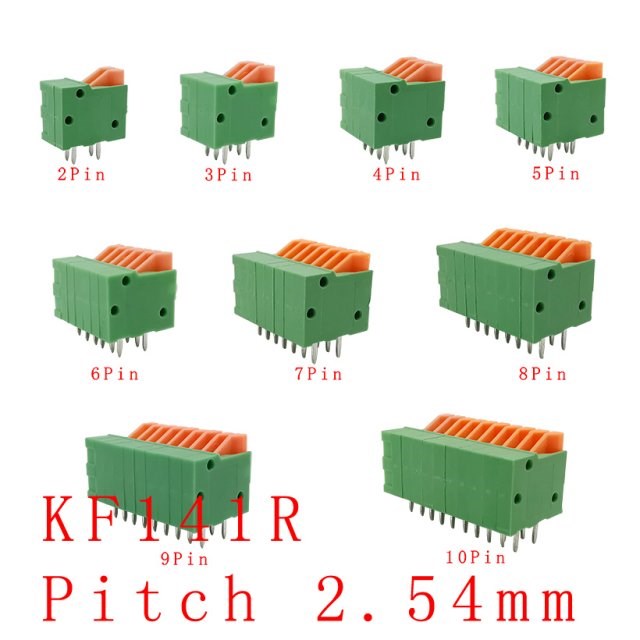 5PCS KF141R KF141V 2.54mm Pitch PCB Straight / Bent Foot Con