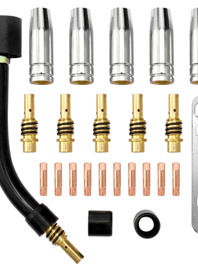 24PCS/Set 15AK Torch Consumable Welding Torch Fitting Electr