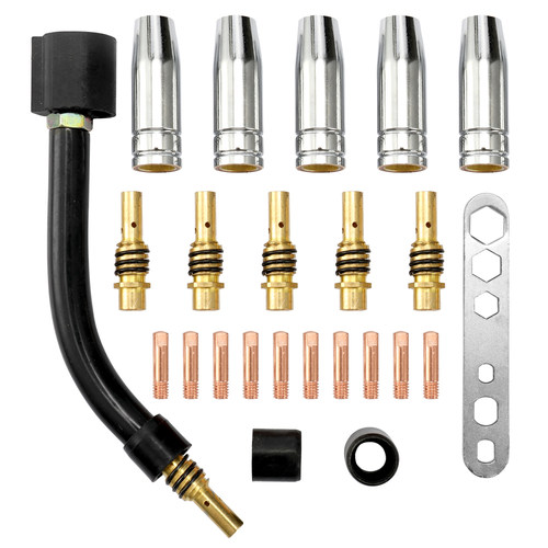 24PCS/Set 15AK Torch Consumable Welding Torch Fitting Electr