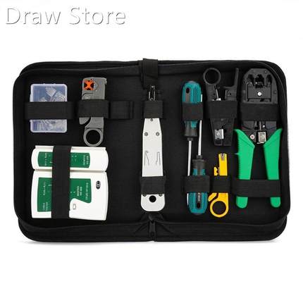 12pc RJ45 RJ11 RJ12 Cable Crimping Tool LAN Network Repair T